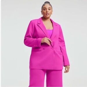 Show stopper pink scuba blazer 🌸 GA size 4 is equal to XL